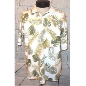 Geoffrey Beene Men's L Hawaiian Style Cotton Shirt